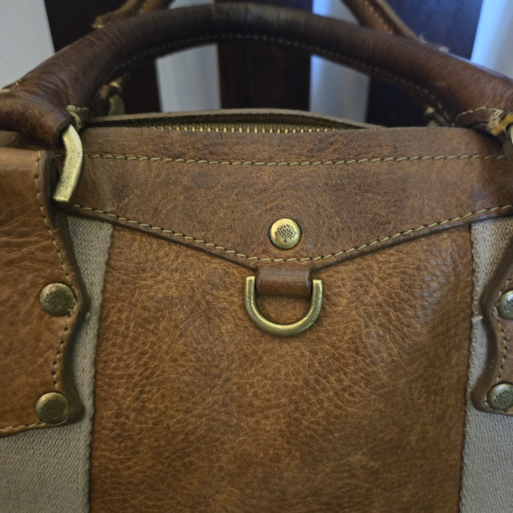 Women's Mulberry Cognac leather with tan color strap. - Picture 3 of 16